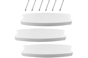 3PCS 19.7" Pool Ladder Steps with 6PCS Stainless Steel Screws for Inground and Above Ground Pools,Universal Plastic Swimming 