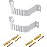 VYH Downspout Adapter Gutter Downspout Strap 2x3 Leader Strap 2x3 2pcs (White)