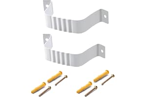 VYH Downspout Adapter Gutter Downspout Strap 2x3 Leader Strap 2x3 2pcs (White)
