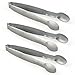 Sugar Tongs Set of 3, Swify 4 inch Mini Tongs Serving Tongs, 304 Stainless Steel Small Appetizers Tongs Sugar Cubes Tongs for Tea Party