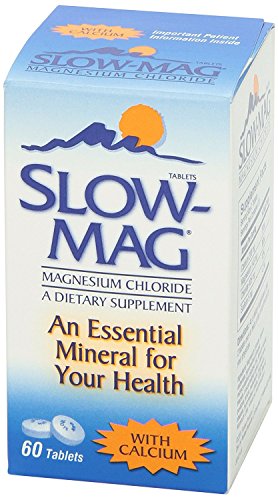 SlowMag Mg Muscle + Heart Magnesium Chloride with Calcium Tablets 60 Count