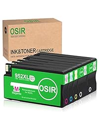OSIR 952XL Remanufactured Ink Cartridges Replacement for HP 952 XL Compatible with OfficeJet Pro 8710 8720 8715 8740 7740 8210 8730 8702 8725 8216 Printer, High Yield, 5-Pack (2BK C M Y)