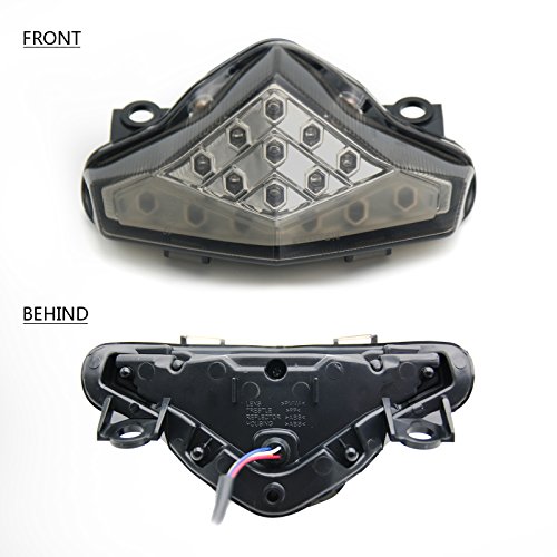 image for TAIL LIGHTS BSK Integrated 15 LED Tail Light Rear Turn Signal Lamp for