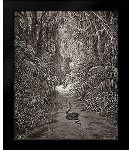 thumbnail interactive-video image 1 of Paradise Lost By Milton – Satan's Fall Occult Art Poster (Reproduction, US-Made) 1 of 5