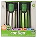 Contigo 2-Pack Vacuum-Insulated Autoseal Travel Tumblers with Easy Clean Lid, Stainless/Citron