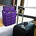 Shacke 6 Set Packing Cubes for Travel - Compression Packing Bags/Travel Organizer - Luggage Organizer Bags for Traveling - Travel Essentials for Women - Cruise Must Haves Packing List (Orchid Purple)