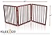 Kleeger Freestanding Folding Indoor Safety Wooden Pet Gate For Home Or Office. No Tools Required, Easy To Set Up