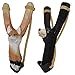 NatureLaunchers | Hand-Carved Wooden Animal Slingshot Set | 2 Pack (Bear & Fox)