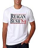 Hot Ass Tees Adult Unisex Reagan Bush 1984 Shirt Republican Presidential Campaign T-Shirts Funny Novelty Parody T-Shirt $10 Sale