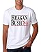 Hot Ass Tees Adult Unisex Reagan Bush 1984 Shirt Republican Presidential Campaign T-Shirts Funny Novelty Parody T-Shirt White Large