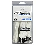 East Coast Dyes Hero Mesh 15mm and Hero Strings Complete Stringing Kit in White