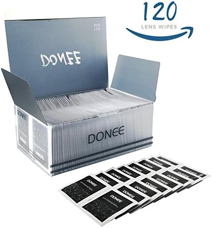 Lens Wipes, DONEE Screen Wipes 120Pcs for Eyeglass Sunglass Camera Cell Phone Screen iPhone iPad Touch Screen Lens Tablet Macbook Cumputer.