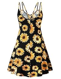 CARCHY vestido de verano para mujer, sin mangas, con tiras, holgado