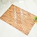 Luxury Roll-Up Bamboo Wood Bath Shower Spa Sauna Mat(28x18x0.2inches)