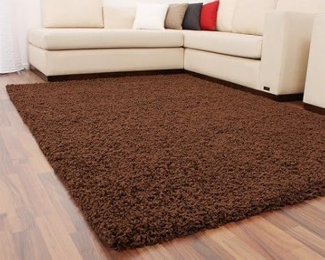 Diva Shaggy Braun Hochflor Langflor Teppich Uni Brown Top Preis