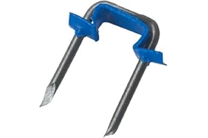 Gardner Bender MSI-550 Polyethylene Insulated Metal Staple, ½ Inch., 14/2 & 12/2 (NM) Non-Metalic Cable, 500 Pk., Blue