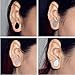 D&M Jewelry 8pcs 0g Organic Stone Teardrop Tunnels Plugs Ear Gauges Piercing