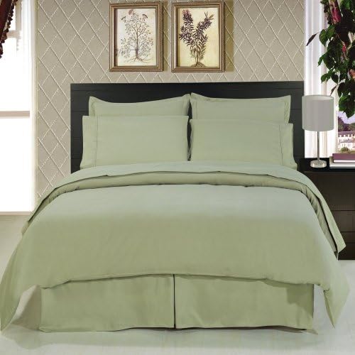 California King Size Bed in a Bag 8 Piece Microfiber Bedding Set (Sage Green)
