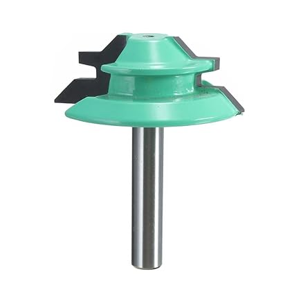 Yakamoz 45 Degree Lock Miter Router Bit 1 1 2 Diameter 1 4 Shank