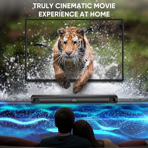 Saiyin 31" Detachable Sound Bar for Smart TV, 2.1ch Surround Sound Home Theater System, Bluetooth 5.3 Soundbar, TV ARC/Optical/AUX, Wall Mountable for TV/PC/Gaming/Projectors