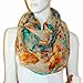 Scarf_tradinginc Floral Butterfly Bird Dragonfly Light Weight X Large Infinity Scarf