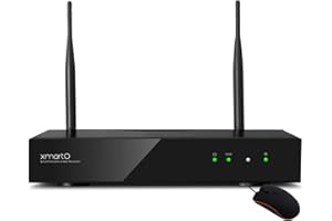 XMARTO H.265 10-Channel 4K Ultra HD Long Range Wi-Fi 6 Network Video Recorder NVR/DVR with Linux OS and Easy Remote Access (WNP810-W6, Works with XMARTO WIFI6 Cameras ONLY)