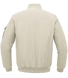 BGOWATU Men's Jacket Windproof Quilted Bomber