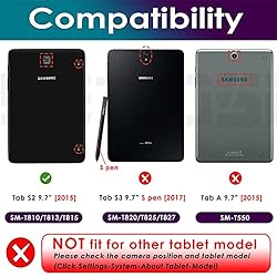 DETUOSI Shockproof Case for Samsung Galaxy Tab S2