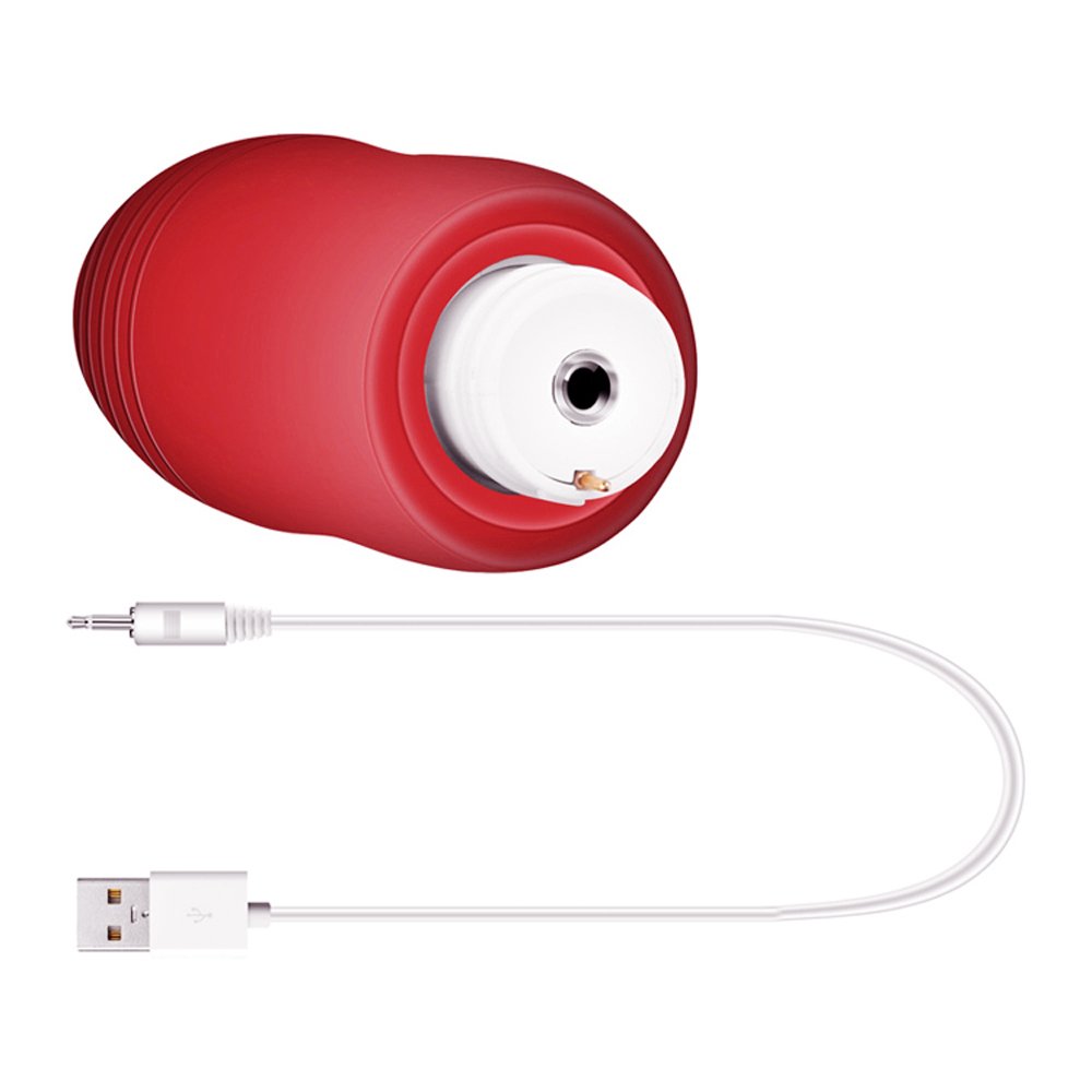 Wireless Remote Vibrates, SOWELL Waterproof Silicone Bullet Massager Jump Egg for Woman (Red)