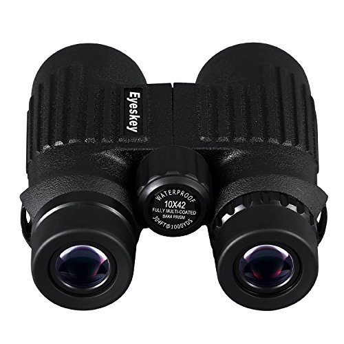 Eyeskey Optics 10X42 HD Green Film Crystal Clear Waterproof Binoculars for Adults without Fogging Issue for Outdoor Travelling, Hunting, etc - Thumbnail 2
