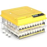 144 Egg Incubator for Hatching Eggs, Fully Automatic Egg Incubator with Auto Temp/Water/Turning, for Chicken Duck Goose Quail Pigeon Turtle Eggs, Humidity Control by Bottles, 363&deg; View Clear Window