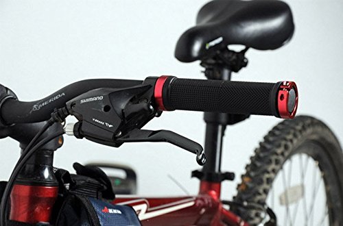 image for TOPCABIN Bicycle Grips,Double Lock on Locking Bicycle Handlebar Grips 