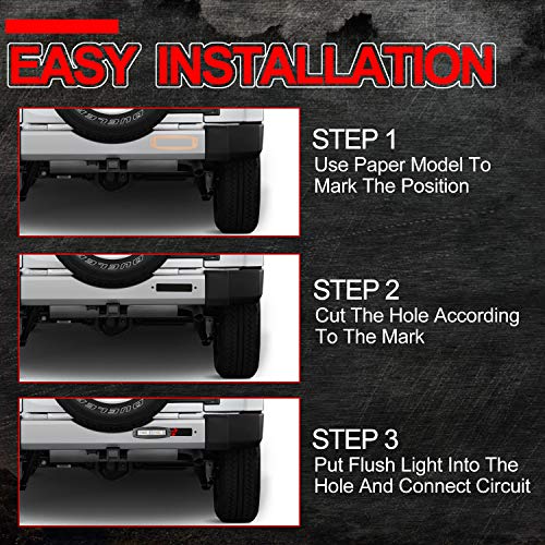 Flush Mount LED Lights, OFFROADTOWN 2Pcs 7'' 96W LED Pods Flush Driving lights Spot Flood Combo LED Work Light Bar Super Bright Fog Lights for Truck Jeep utv 4x4 Boat Grill Mount, 3 Years Warranty - Thumbnail 2