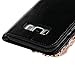 Galaxy S8 Case, Wallet Case [Folio Style][Stand Feature] Card Case Premium Protective PU Leather Flip Cover 3D Handmade Bling Diamonds Embossed Floral Butterflies Hand Strap by Mavis's Diary (Black)