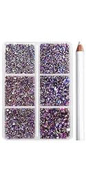 Beadsland 7200pcs Flatback Rhinestones,Purple
