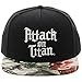 Attack On Titan Sublimated Bill Snapback Hat Black