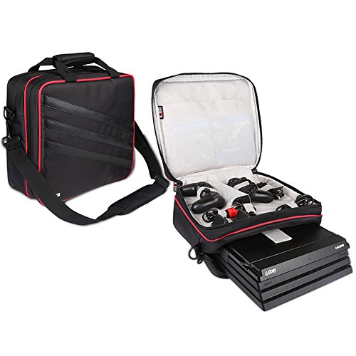 Bubm ps4 storage bag, travel gear carry case hand shoulder bag fo…