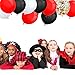 80 Pieces Pirate Party Balloons Set Confetti Balloons Latex Balloons for Birthday Baby Shower Wedding Graduation 4th of July Decorations, 12 Inch (Red, Black, White)