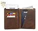 Habitoux Crazy Horse Genuine Cow Leather Passport Holder Travel Wallet Card Holder - RFID Blocking Bifold Wallet for Men and Women