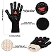 Landteek Fine BBQ Grilling Gloves, 1472°F Extreme Heat Resistant Grill Gloves, 14