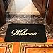 GRECUTE CCD5080-BL Front Doormat Welcome Scraper Entrance Door Mat