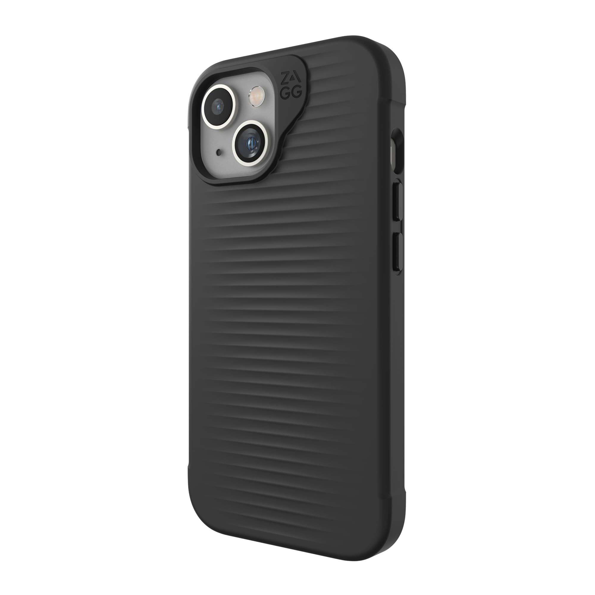 ZAGG Luxe Snap Graphene-Reinforced Case for iPhone 13, 14 and 15 [6.1-Inch], MagSafe Compatible, Slim and Comfortable Design, Shockproof Phone Back Cover (Black)