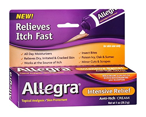 Allegra Intense Relief Itch Cream, 1 Ounce (Pack of 12)