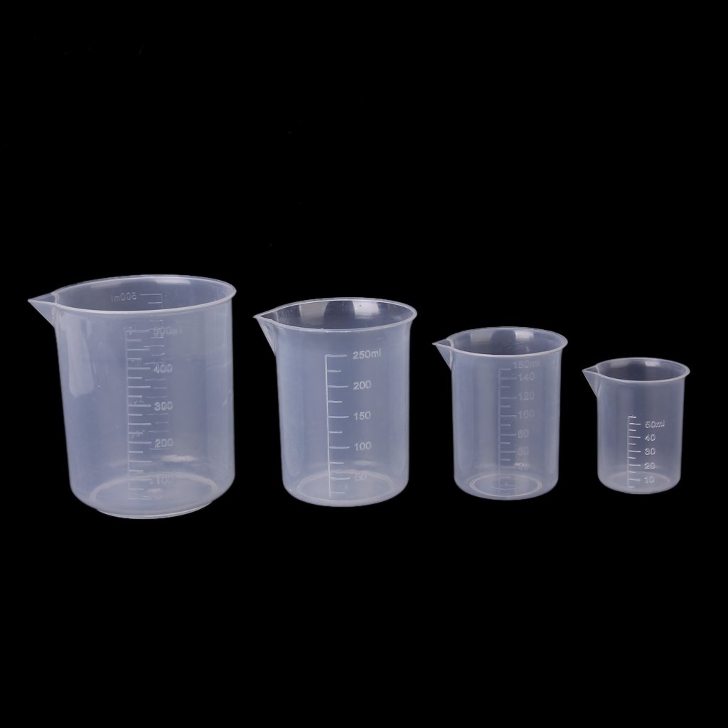 Graduado Vaso de Laboratorio Probeta de Plástico 50ml/150ml/250ml: Amazon.es: Hogar