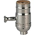 Antique Full Range Dimmer Socket Incandescent Lamp Holder Vintage Edison Pendant Light Socket E26 150 Watt 120 Volt (Silver-1Pack)