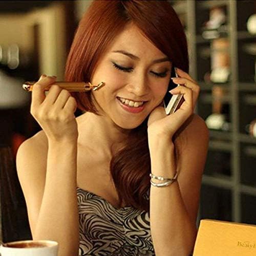 NH MART Aluminum T wand face beauty dark circle and facial massager 24K Gold Beauty Bar