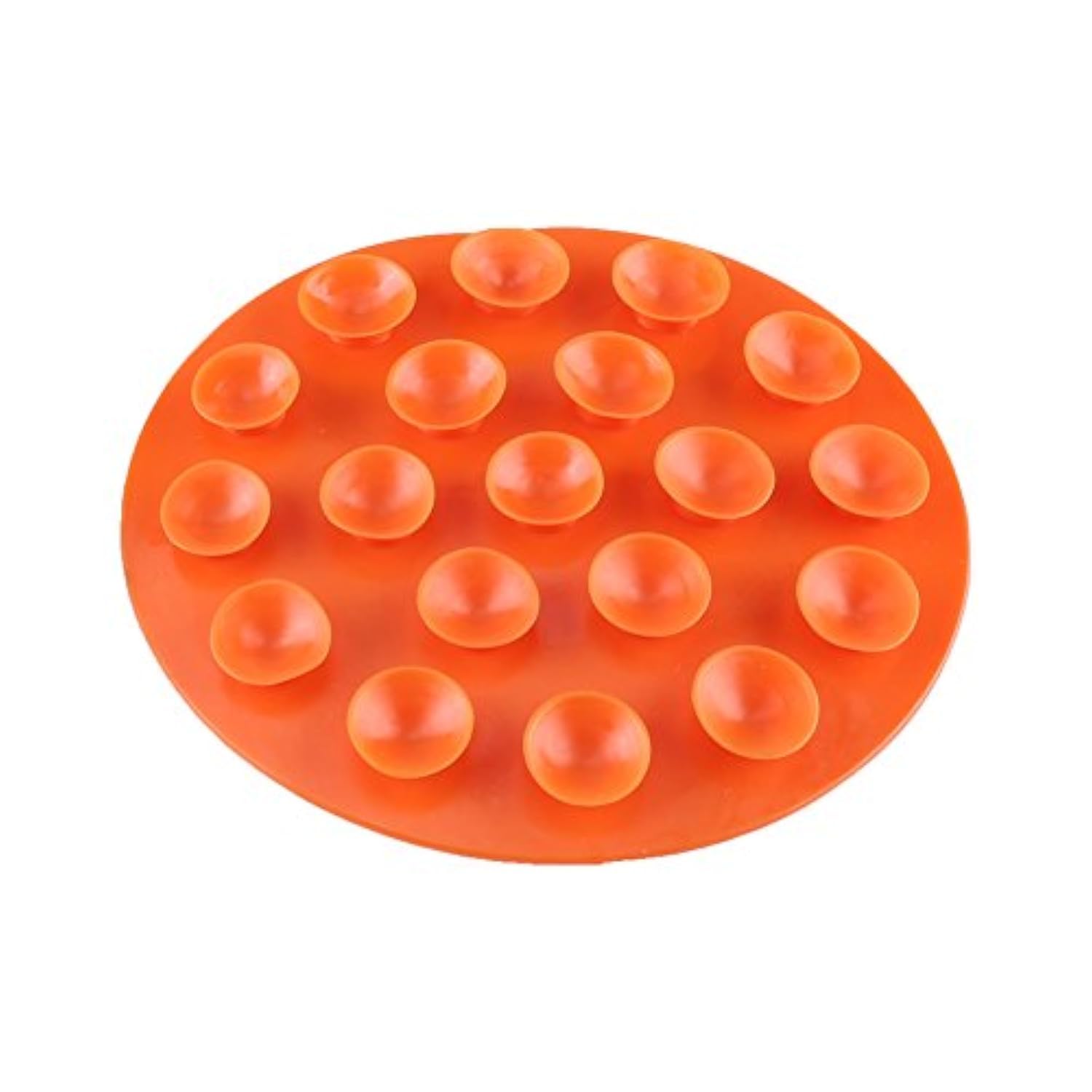 Photo 1 of (Pack of 2) Creative Children's Tableware Sucker Baby Kids Magic Suction Mat Portable Double-Sided Suckers Anti-Slip Plate Bowl Cutlery Placemat(Orange)