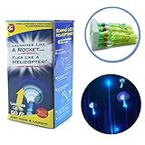 FAFA1808 Rocket Whistle Slingshot Finger Copter Led Toy Rocket (1 Box, Green)