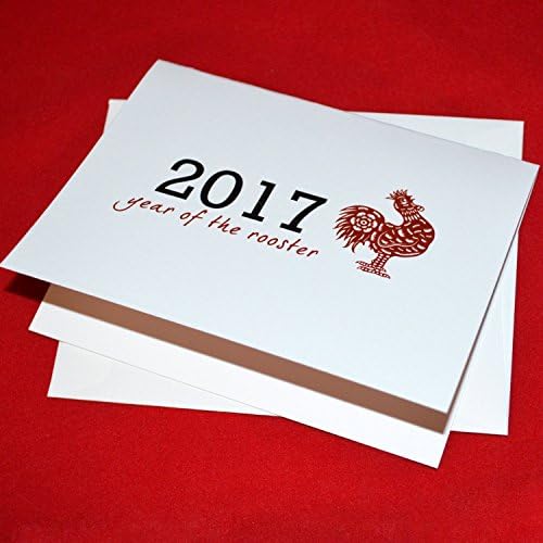 2017 Year of the Rooster (1) - set of 10 Chinese New Year cards