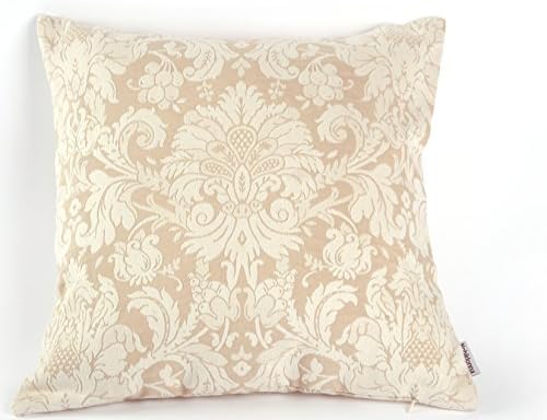 Noblidonna 18"*18" Pillowcase Chinese Embroidery Throw Pillow Cover Flowers (NO INSERT)